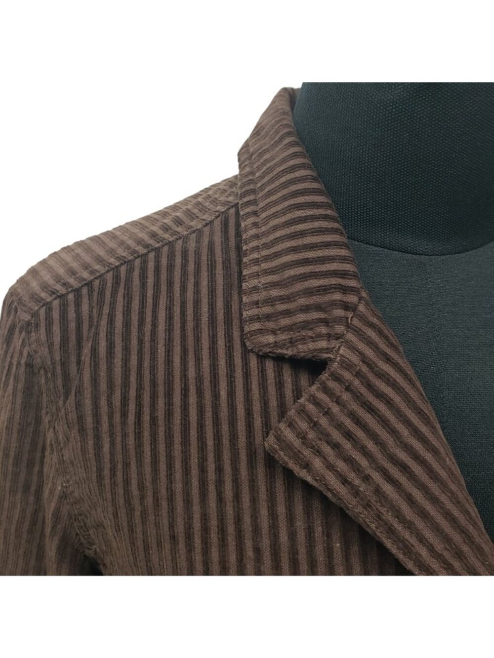 Wet Seal Brown Corduroy Blazer Jacket Y2K 90s Coat - Picture 5 of 11